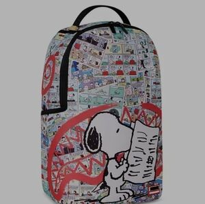 NWT SNOOPY Spray ground backpack.